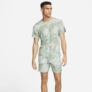 Nike Dri-FIT Men’s Short-Sleeve Yoga Shirt In Mica Green Size Medium